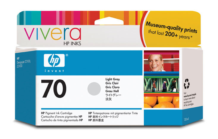 Imagen 1 del producto “Tinta HP 70 - C9450A, Gris 130ml ”