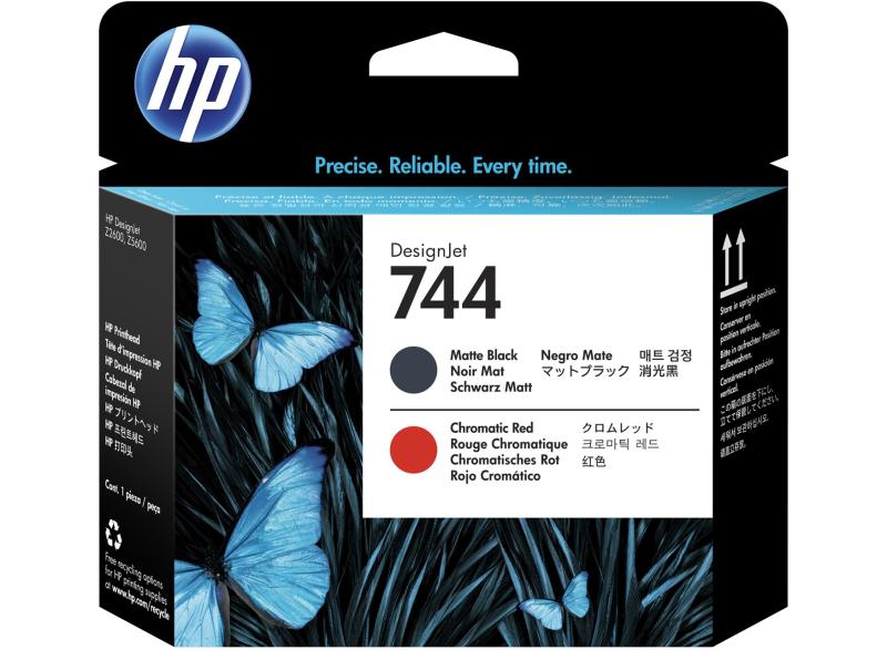 Imagen 1 del producto “Cabezal HP 744 - F9J88A, Negro Mate/Rojo Cromático ”
