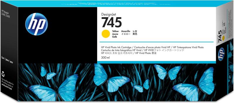 Imagen 1 del producto “Tinta HP 745 - F9K02A, Amarillo 300ml ”
