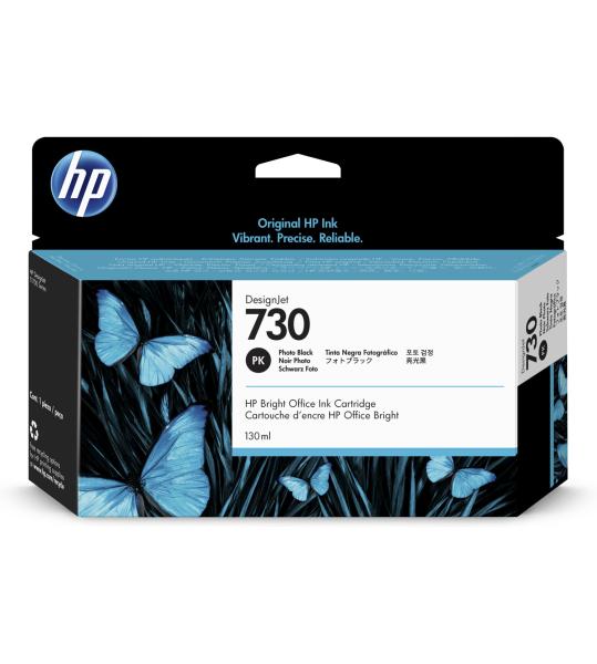 Imagen 1 del producto “Tinta HP 730 - P2V67A, Negro Fotográfico 130ml ”