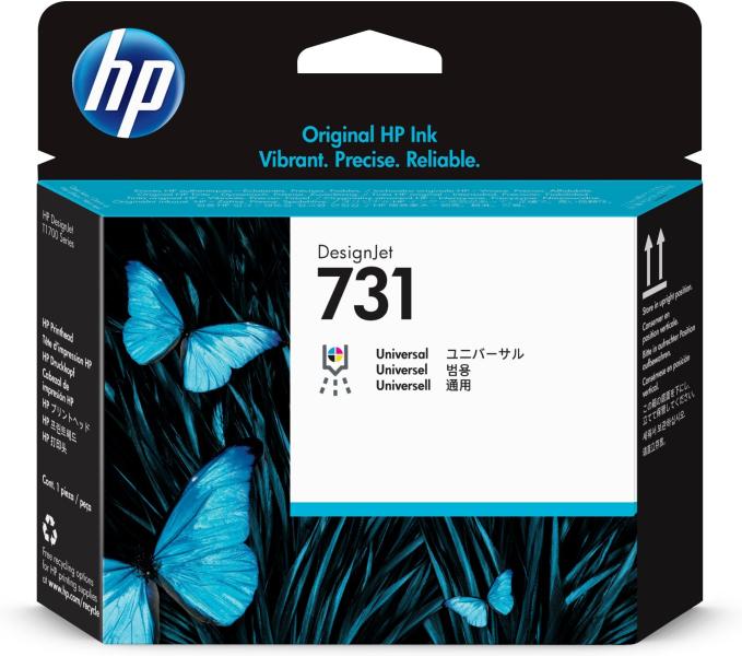Imagen 1 del producto “Cabezal HP 731 - P2V27A, Negro Mate/Negro Fotográfico/Cian/Magenta/Amarillo/Gris ”