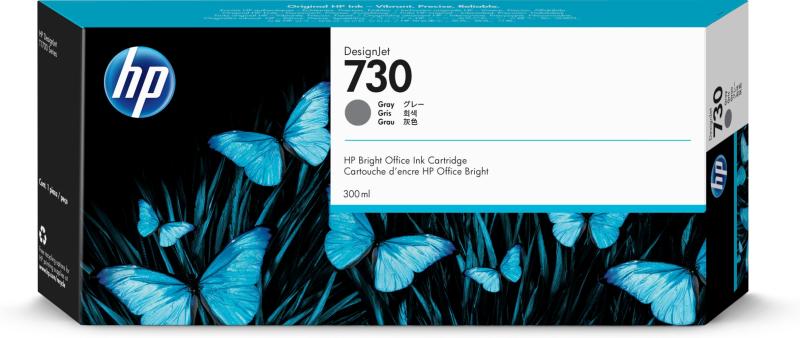 Imagen 1 del producto “Tinta HP 730 - P2V72A, Gris 300ml ”