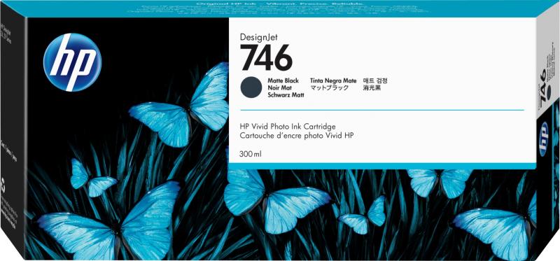 Imagen 1 del producto “Tinta HP 746 - P2V83A, Negro Mate 300ml ”