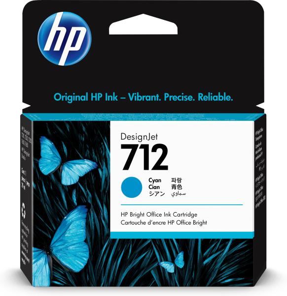 Imagen 1 del producto “Tinta HP 712 - 3ED67A, Cian 29ml ”