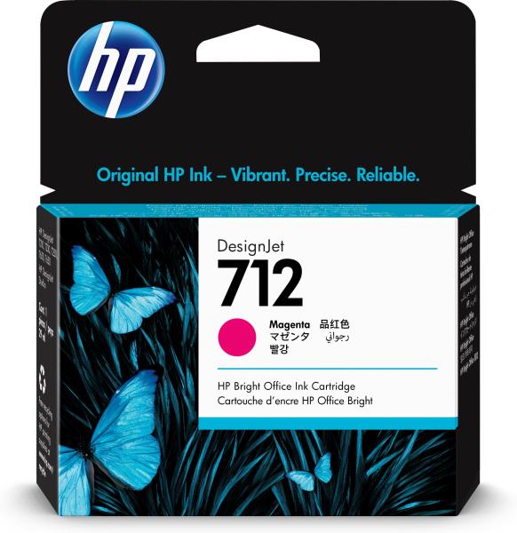 Imagen 1 del producto “Tinta HP 712 - 3ED68A, Magenta 29ml ”
