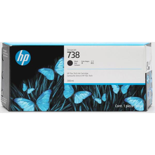 Imagen 1 del producto “TINTA HP 738 NEGRO 498N8A 300ML - ”