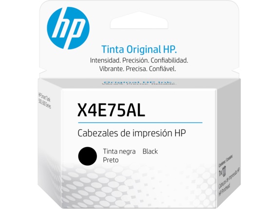 Imagen 1 del producto “Cabezal de impresión HP X4E75AL. Color Negro. Compatible con: HP Smart Tank Series 500 - 610, 650, 660, 670, 700, 6000, 7000, 7300, 7600 ”