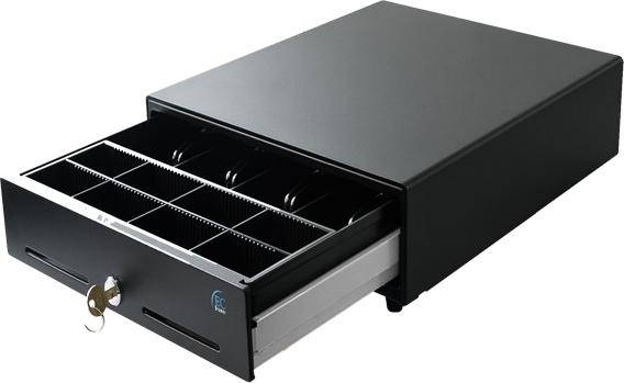 Imagen 1 del producto “Cajón de dinero EC LINE EC-5100II-BLACK - Negro, Acero, 8, 4, Llave ”