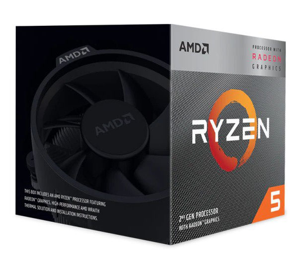 Imagen 1 del producto “Procesador AMD RYZEN 5 3400G SPIRE COOLER RADEON - INCLUYE GRAFICOS ”