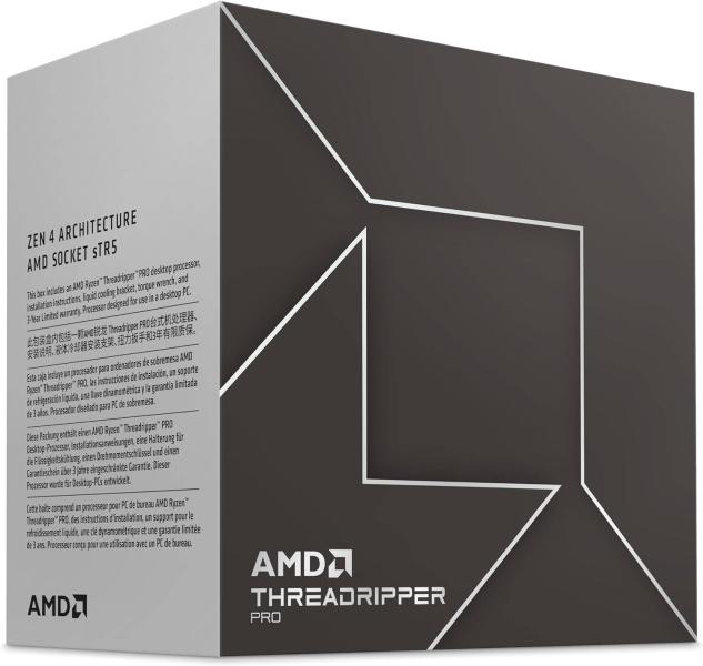 Imagen 1 del producto “AMD RYZEN THREDRIPPER PRO 7995WX - 96 núcleos, socket sTR5, No incluye ventilador, Se requiere una tarjeta gráfica independiente. ”