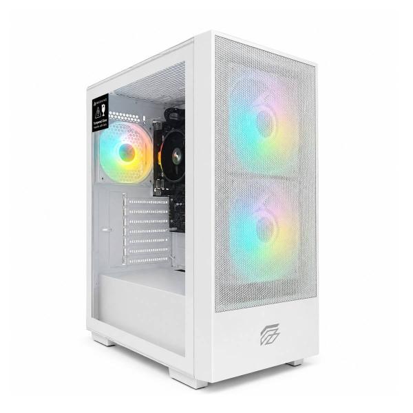 Imagen 1 del producto “PC HY Gaming  TRINITY By Einarex Blanco Ryzen5 5600GT Ram 16GB SSD480GB. Chipset A520. Fuente de Poder Cybenetic Bronze.  Windows 11 prueba - ”