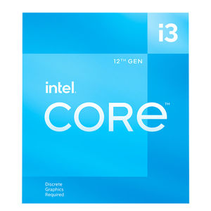Imagen 1 del producto “Procesador Intel Core i3-12100F 3.30GHz - 4 núcleos Socket 1700, 12 MB Caché. Alder Lake. (REQUIERE TARJETA DE VIDEO. COMPATIBLE SOLO CON MB CHIPSET 600) ”