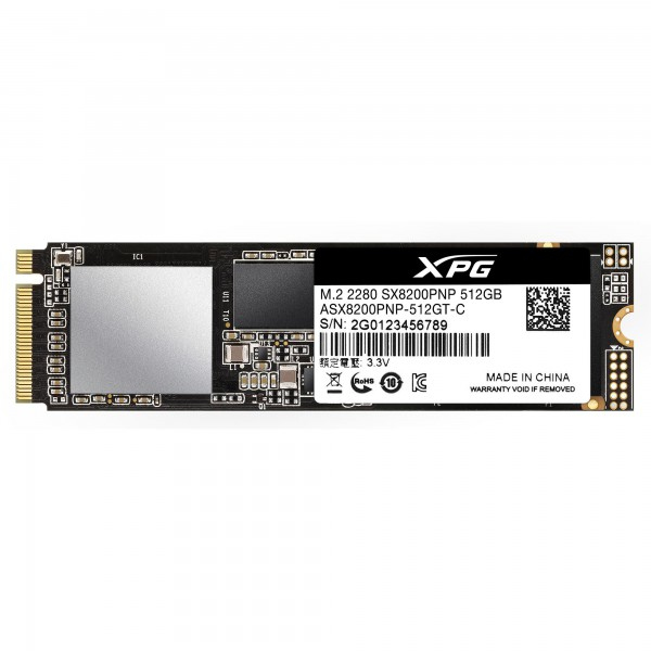 Imagen 1 del producto “SSD ADATA ASX8200PNP-512GT-C - 512 GB, PCI Express, 3500 MB/s, 2400 MB/s ”