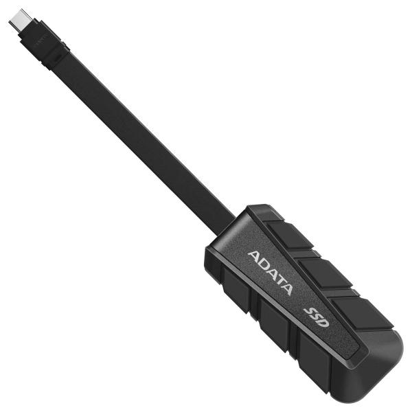 Imagen 1 del producto “SSD Externo ADATA SC740 1TB. USB tipo C incorporado - 1.050/1.000 MB/s de lectura/escritura, Resistente a caídas MIL-STD de 1, 22 m.  NEGRO.SC740-1000G-CBK  ”