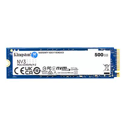Imagen 1 del producto “UNIDAD DE ESTADO SOLIDO KINGSTON NV3 500GB M.2 2280 NVME PCIE GEN 4X4 R.5000MB/S W.3000MB/S - ”