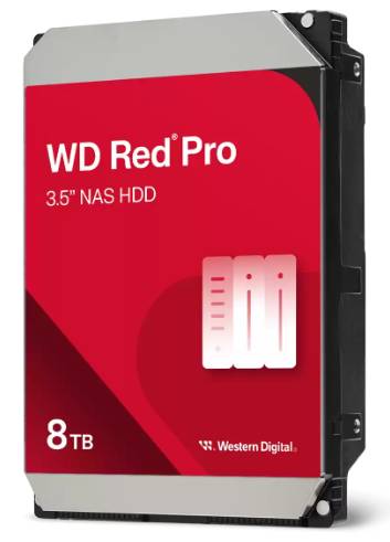 Imagen 1 del producto “Disco Duro Western Digital RED WD8005FFBX 8TB - SATA, 7200 RPM, 3.5 Pulgadas Caché 256MB, Velocidad de transferencia: 235MB/s, Modelo: WD8005FFBX ”