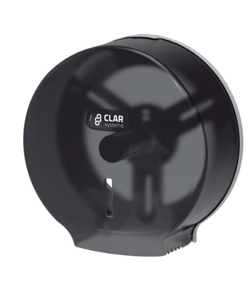 Imagen 1 del producto “Dispensador de Papel Higiénico Mini Innova Color Humo para Rollo Industrial 250mm máx. - ”