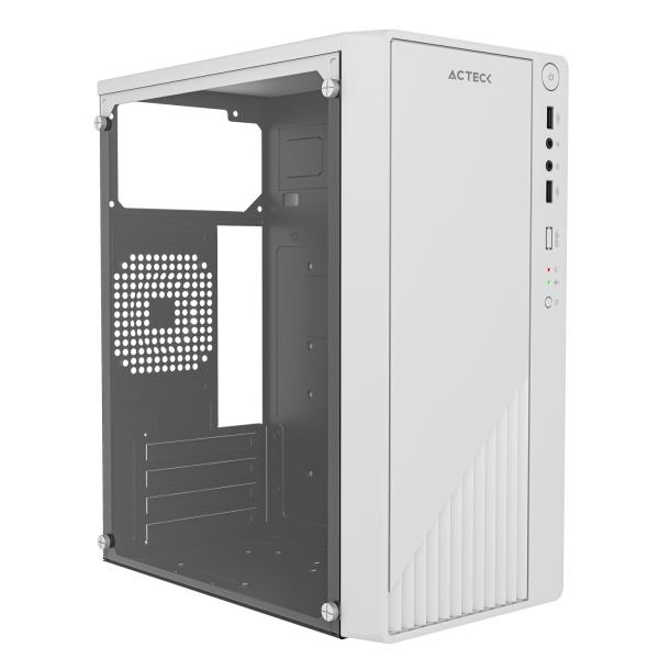 Imagen 1 del producto “Gabinete Mini Torre Acteck KIOTO GC220 ESSENTIAL SERIES Factor de forma: Mini Torre - Panel Lateral Cristal Templado, Tarjetas madre compatibles: Micro ATX ”