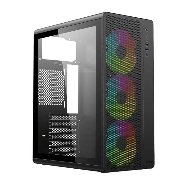 Imagen 1 del producto “Gabinete Media Torre ESSEN PRO X GM767 ELITE Series - Color Negro. AC-941709 ”