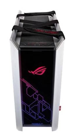 Imagen 1 del producto “Gabinete Gamer ASUS ROG Strix Helios GX601 - iluminación LED RGB, ATX, EATX, Sin fuente, 4 Ventiladores Instalados (4x 140mm), Negro ”