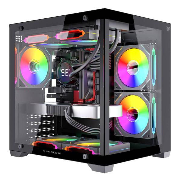 Imagen 1 del producto “Gabinete Mini Torre TANK GLOW MAX 3900 Factor: Mini ITX - Panel Lateral de Crystal templado ”