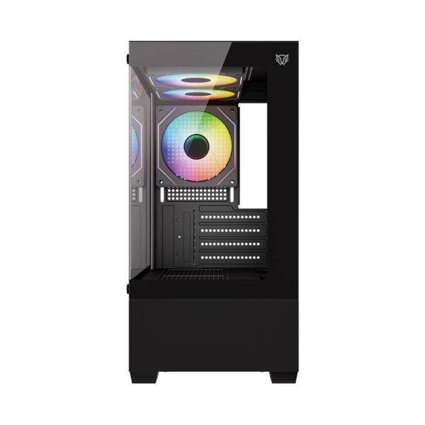 Imagen 1 del producto “Gabinete Mini Torre NITROX GLOW CRYSTAL 4700C Factor: Mini ITX - Panel Lateral de Crystal templado ”