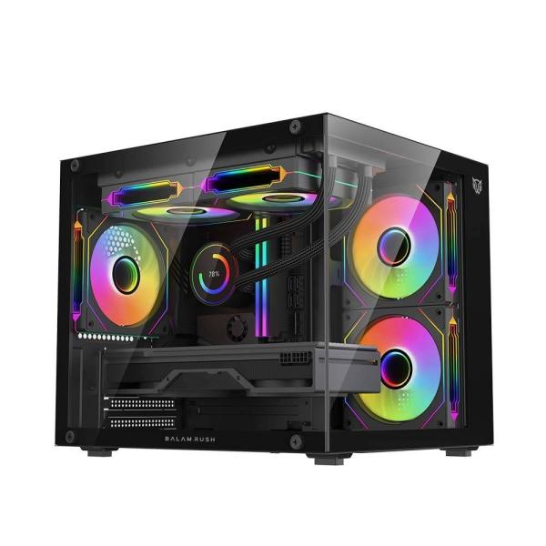 Imagen 1 del producto “Gabinete Gamer Mini Torre TANK GLOW PLUS 3700 Factor: Micro Atx - Mini ITX - ”