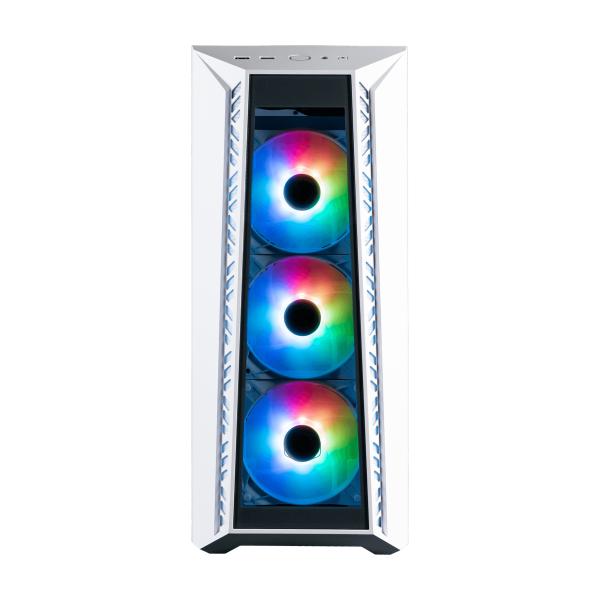 Imagen 1 del producto “Gabinete COOLER MASTER  MB520-WGNN-S01 MasterBox MB520 ARGB con Ventana - panel frontal de vidrio templado, tres ventiladores CF120 ARGB incluidos ”