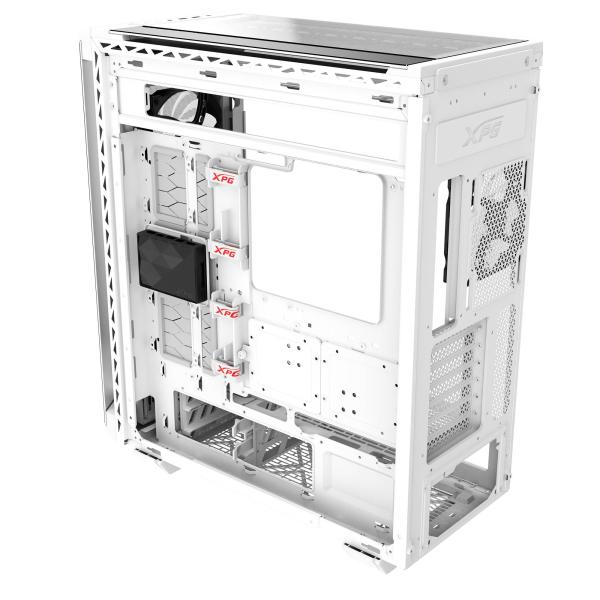 Imagen 1 del producto “Gabinete GAMER XPG BATTLECRUISER II. Media torre. Vidrio templado de 4 mm. Cuatro ventiladores incluidos. Color BLANCO. BATTLECRUISERIIST-WHCWW - ”