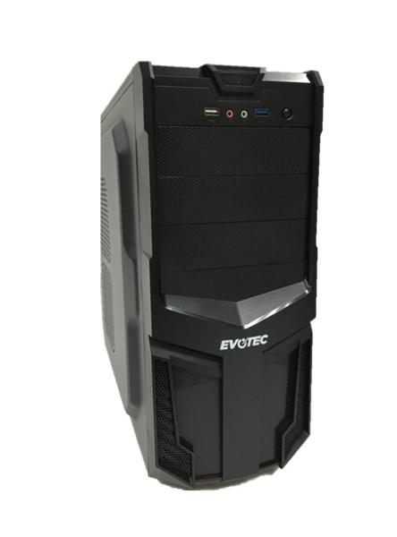 Imagen 1 del producto “Gabinete EVOTEC EV-1005 - MICRO-ATX, TORRE, MICRO-ATX, NEGRO, 600W ”