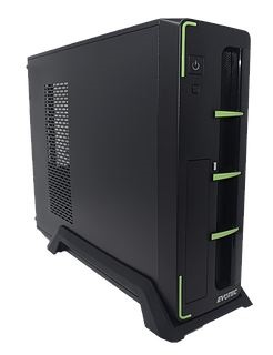 Imagen 1 del producto “GABINETE EVOTEC SLIM ARUBA VERDE FUENTE 600W - ”