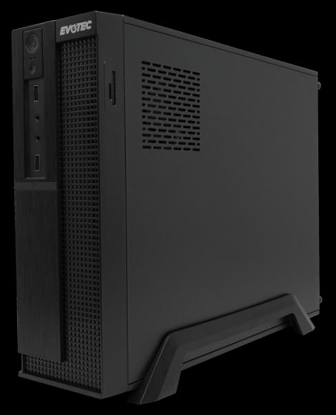 Imagen 1 del producto “Gabinete Evotec Lisboa Slim - Compatibilidad M-ATX, Incluye Fuente de 500W y Ventilador lateral ”