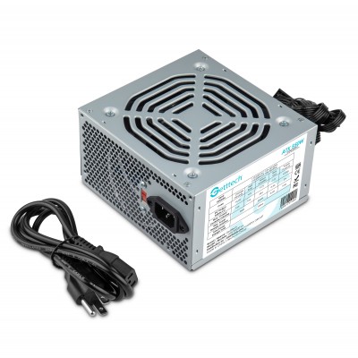 Imagen 1 del producto “GETTTECH FUENTE DE PODER 550W - ATX, VENTILADOR DE 120MM, EPS 12V, MTBF 100, 000 HORAS MOD. GFS-55020-01 ”