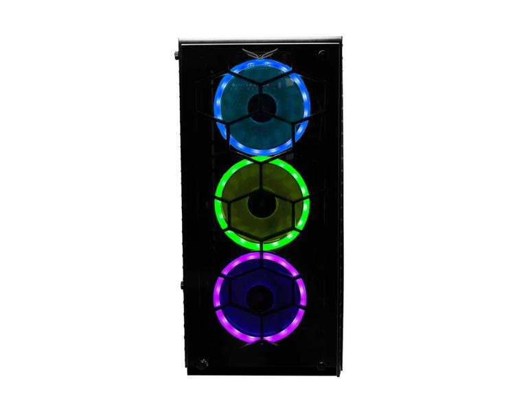 Imagen 1 del producto “Gabinete Gaming Naceb Technology HYDRA Crystal Case NA-0602 - ATX, Negro ”