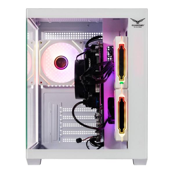 Imagen 1 del producto “NACEB GABINETE GAMER C/VENTANA Cristal templado - Ventiladores 2 Laterales, 1 Posterior USB 3.0 x2, USB 2.0 x1 HD Audio/HD Micrófono x1 ARGB NA-0636B ”