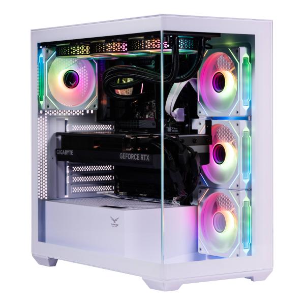 Imagen 1 del producto “NACEB GABINETE GAMER MEDIA TORRE CRISTAL TEMPLADO ATX - MICROATX, VENTILADORES 3 Frontales, 1 Posterior BLANCO, USB 3.0 x2 HD Audio/Micrófono x1 NA-0637B ”