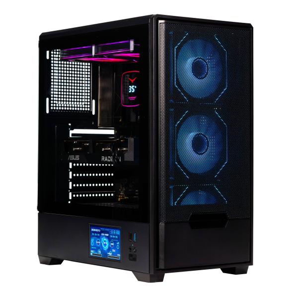 Imagen 1 del producto “Gabinete Naceb Technology NA-0658LCD - Midi-Tower, Gabinete, Acero, E-ATX / ATX / mATX / Mini-ITX, Negro ”