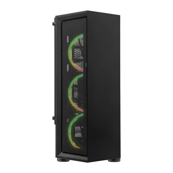 Imagen 1 del producto “YEYIAN GABINETE GAMER VENTLE MASTER - ATX MICRO ATX, INC 3 VENT, FAN HUB 8 VENT, CONTROL REMOTO, GPU 260MM, LAT CRISTAL TEMPLADO, YCH-ATAB-01BK ”