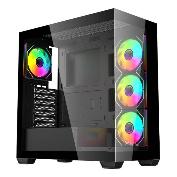 Imagen 1 del producto “GABINETE GAMER MID TOWER XZEAL XZCGB08B - ”