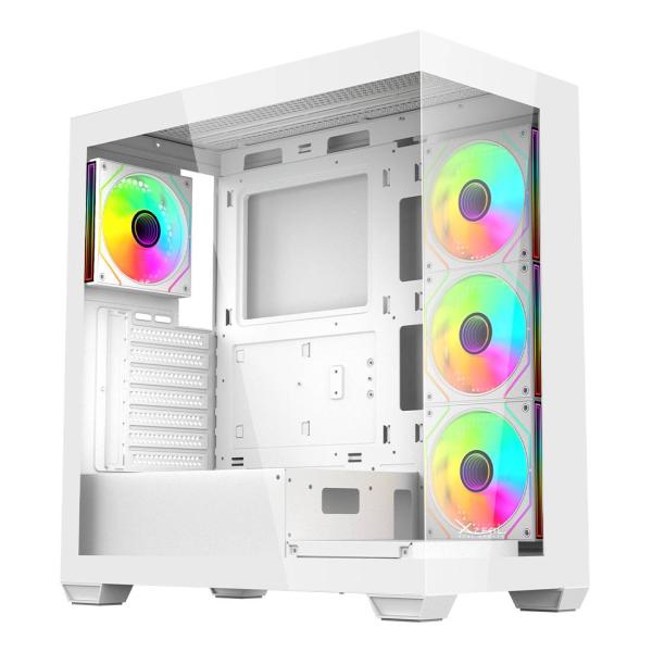 Imagen 1 del producto “GABINETE GAMER MID TOWER XZEAL XZCGB08W - ”