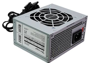 Imagen 1 del producto “Fuente de poder Vorago PSU-102 Factor SFX Slim Potencia 500 W Voltaje de entrada 100 V - 240 V CA - Para gabinetes compactos ”