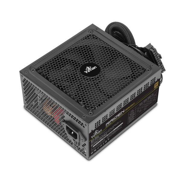 Imagen 1 del producto “YEYIAN FUENTE DE PODER 80+ ORO 650W - PCIE GEN5, ATX, CONDENSADORES ALTA CALIDAD, INC. OCP/OCP/UV/OTP/OLP, VENTILADOR ALTO FLUJO DE 140MM YFG-85031-01 ”