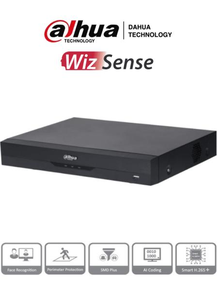 Imagen 1 del producto “DAHUA XVR5116HE-I3 - DVR de 16 ch 5 MP Lite con WizSens H.265+ - soporta 16 canales HD y hasta 24 canales IP. 2 ch reconocimiento facial, 16E de Audio ”