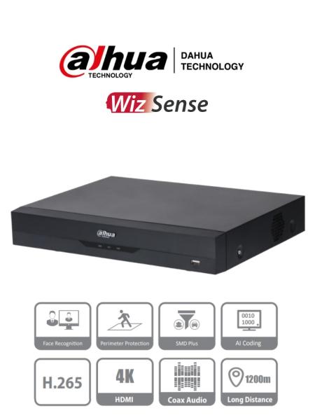 Imagen 1 del producto “DAHUA XVR5116H-4KL-I3 DVR 16 CH 4k 8 MP WizS IA H.265+ 16 CH + 16 IP Hasta 32 CH IP 2 CH Rec Facial SDM+ Codif IA 1 Bahía DD Funciones IoT   POS - ”