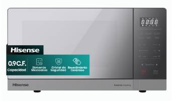 Imagen 1 del producto “Horno de Microondas HISENSE HMMS2509SP 0.9 pies cúbico. Color Silver inox - ”