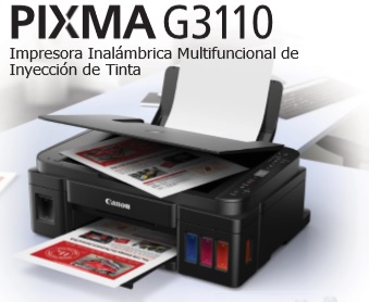Imagen 1 del producto “Multifuncional de inyección de tinta CANON Pixma G3110 2315C004AB Tecnología Tinta Continua. Funciones: Impresora - Copiadora - Escáner Velocidad de Impres - ”