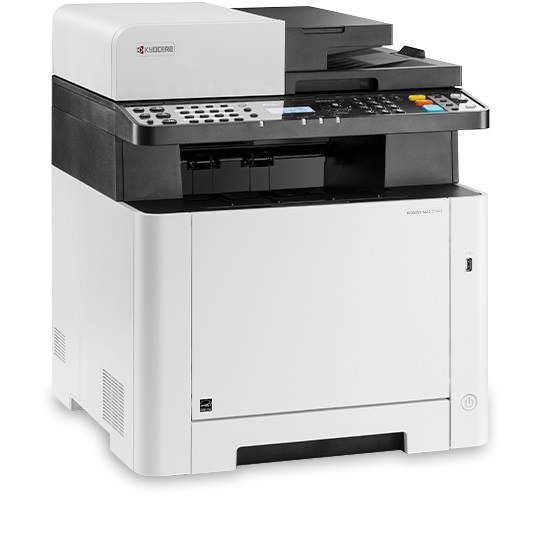 Imagen 1 del producto “Multifuncional láser a color KYOCERA MA2100cwfx - 22PPM, 1200 x 1200 DPI, ADP 50 hojas impresión/escaneo/copiado/fax, sustituto de la M5521cdw ”