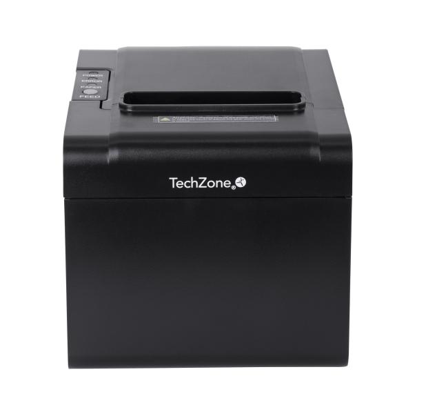 Imagen 1 del producto “Impresora termica TechZone TZBE102 de 80mm - vel de 250mm/s, 203 DPI´s, USB-SERIAL-RJ45-RJ11, cortador automatico, 1 año de garantía ”