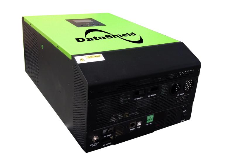 Imagen 1 del producto “Inversor Cargador Solar Híbrido DATASHIELD IN-5000 - 220VCA, 50 Hz/60 Hz, Red o Generador, Negro con Verde ”