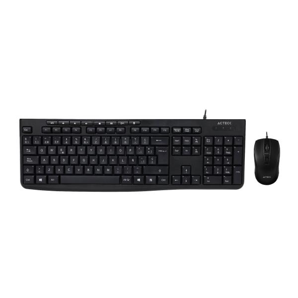 Imagen 1 del producto “Kit Teclado y Mouse Acteck CREATOR PRIME MK455 Essential Series Teclado y Mouse Alámbrico - ”